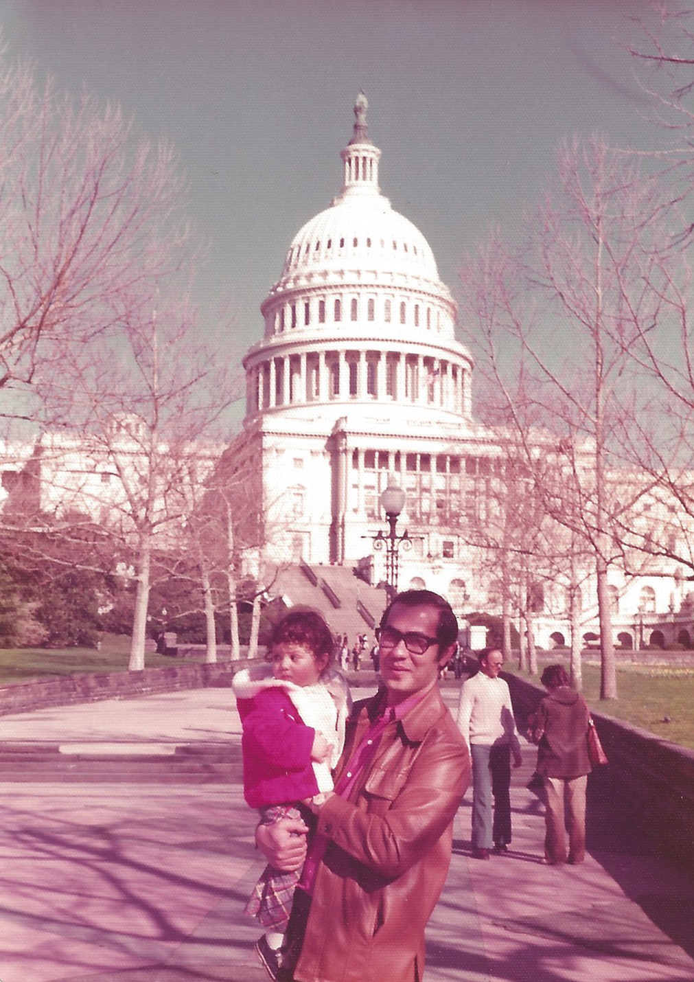 © Arab American family in front of the Capitol building, Washington, DC  